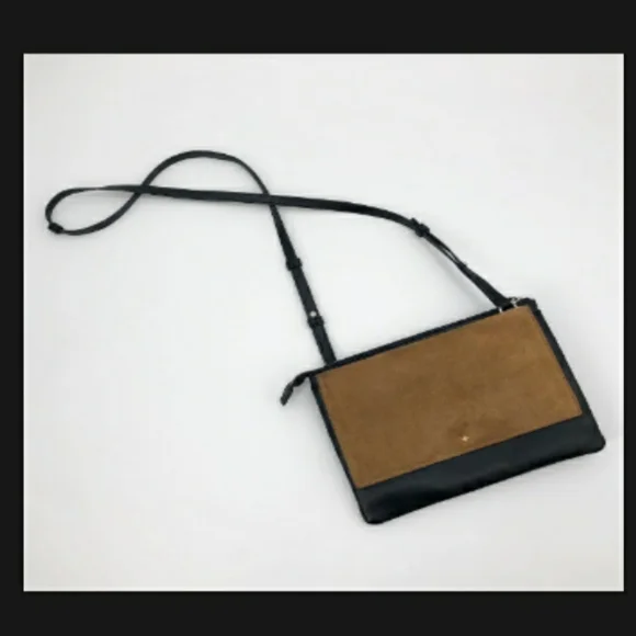 Zara Suede Leather Envelope Crossbody - Picture 2 of 8